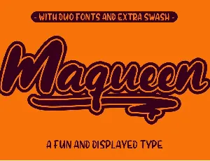 Maqueen Display font