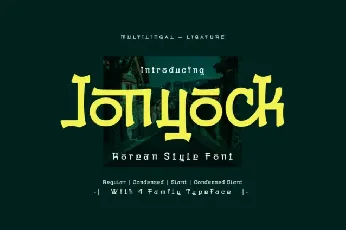 Jonyock â€“ Korean Style font