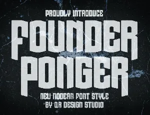 Founder Ponger font