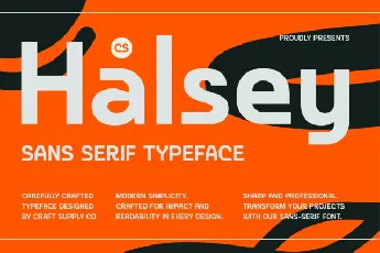 CS Halsey font