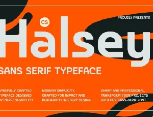 CS Halsey font