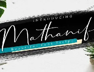 Mathanifo Script font