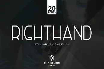 Right Hand Family Free font