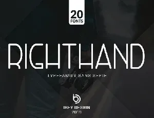 Right Hand Family Free font