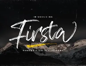 Firsta font