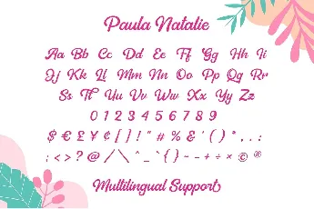 Paula Natalie font