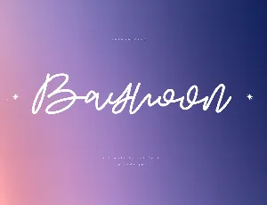 Bayhoon font