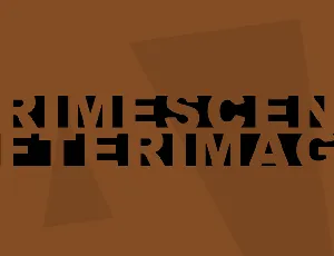 Crimescene Afterimage font