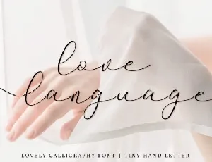 Love Language font