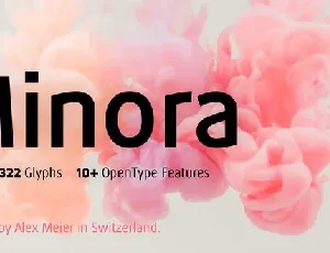 Minora Family font