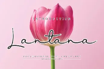 Lantana Script font