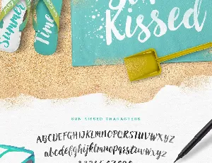 Sun Kissed Brush font