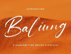 Baliung font