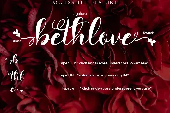 Bethlove font