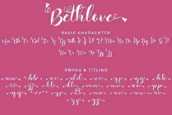 Bethlove font