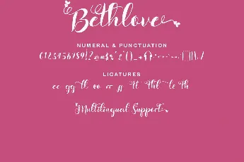 Bethlove font