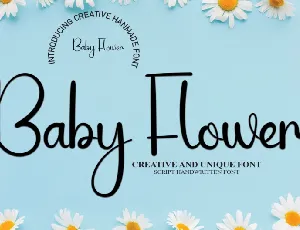 Baby Flower font