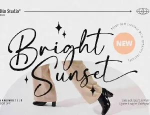 Bright Sunset font