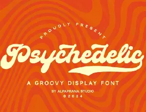Psychedelic – Groovy font