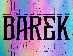 Barek - Demo Version font