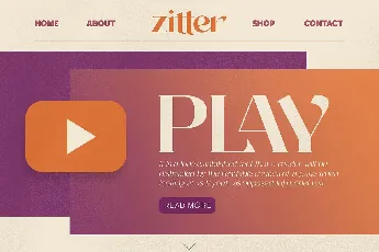 Zitter font