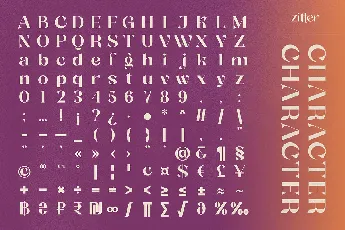 Zitter font