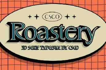 CS Roastery 3D font