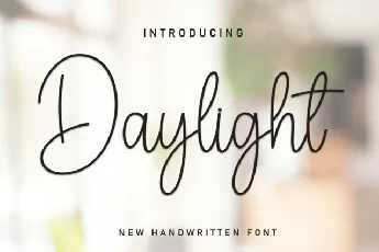 Daylight Calligraphy font