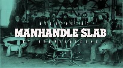 Manhandle Slab font