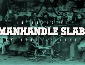 Manhandle Slab font