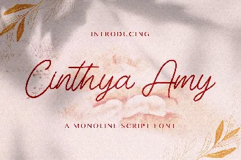 Cinthya Amy font