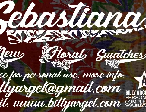 Sebastiana personal use font