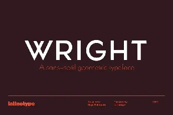 Wright Family font