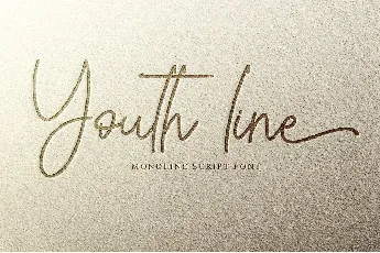 Youth line font