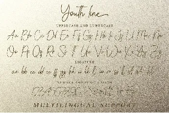 Youth line font