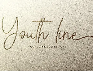 Youth line font