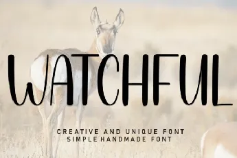 Watchful Display font