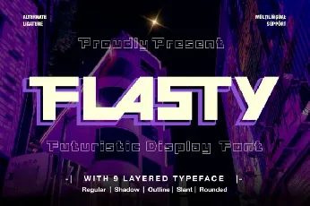 Flasty font