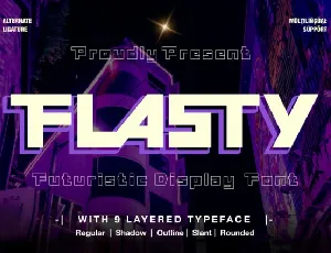 Flasty font