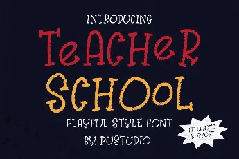 TeACherSCHOoL font