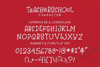 TeACherSCHOoL font