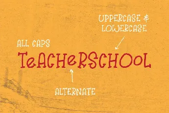 TeACherSCHOoL font