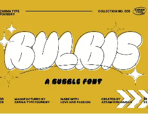 Bulbis DEMO font