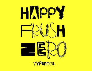 HappyFrushZero font