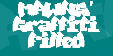 MAWNS' Graffiti Filled font