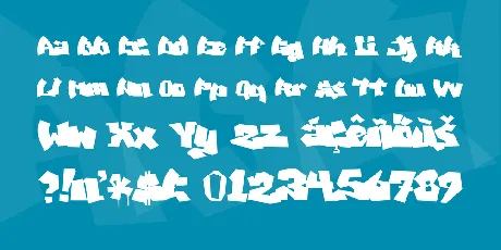 MAWNS' Graffiti Filled font