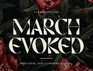 March Evoked font