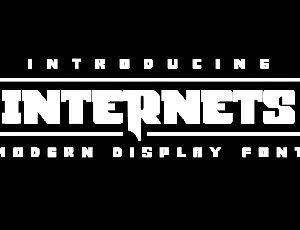 Internets Display font