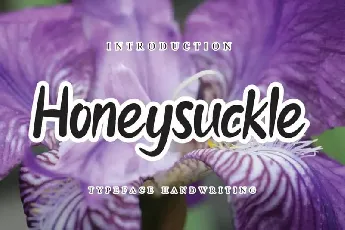 Honeysuckle Flower Script font