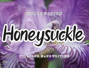 Honeysuckle Flower Script font